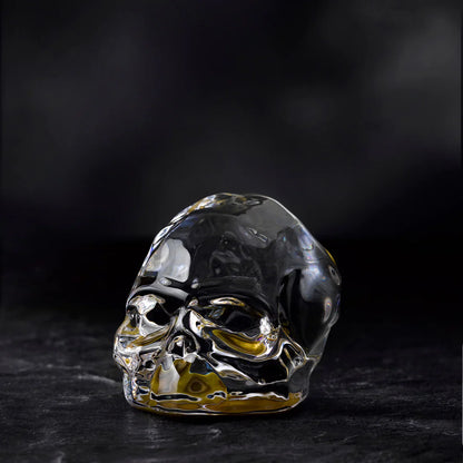 Nude Essentials Memento Mori Faceted Skull 83mm Gold Coated Small