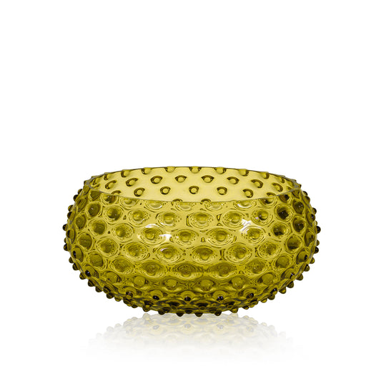 Bonsai Green Hobnail Bowl