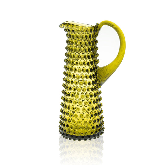 Bonsai Green Hobnail Jug Tall