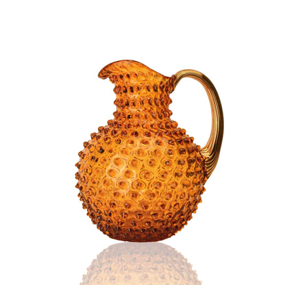 Paris Hobnail Jug 2L Amber + Gold