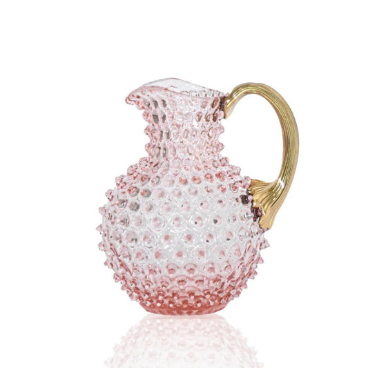 Paris Hobnail Jug 2L Rosa + Gold