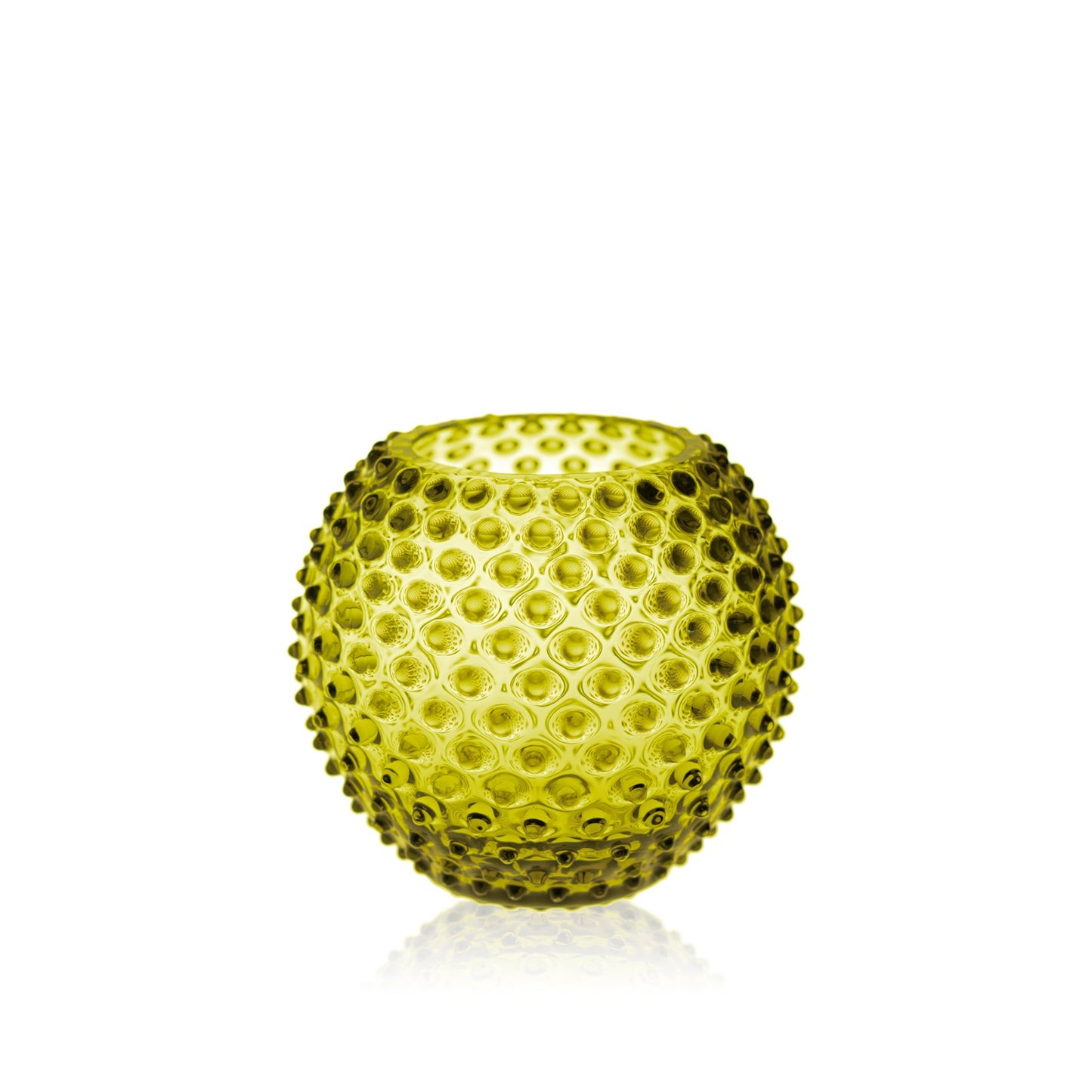 Bonsai Green Hobnail Vase