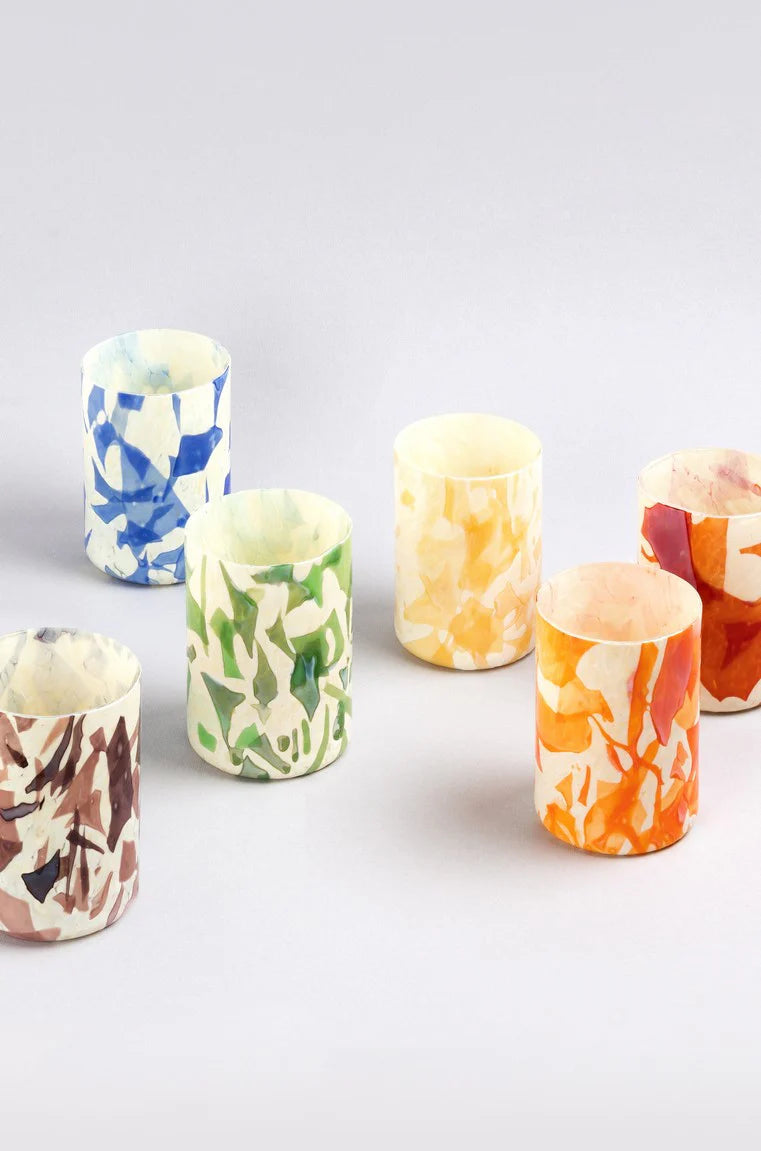 Set of 6 Rainbow Tumblers