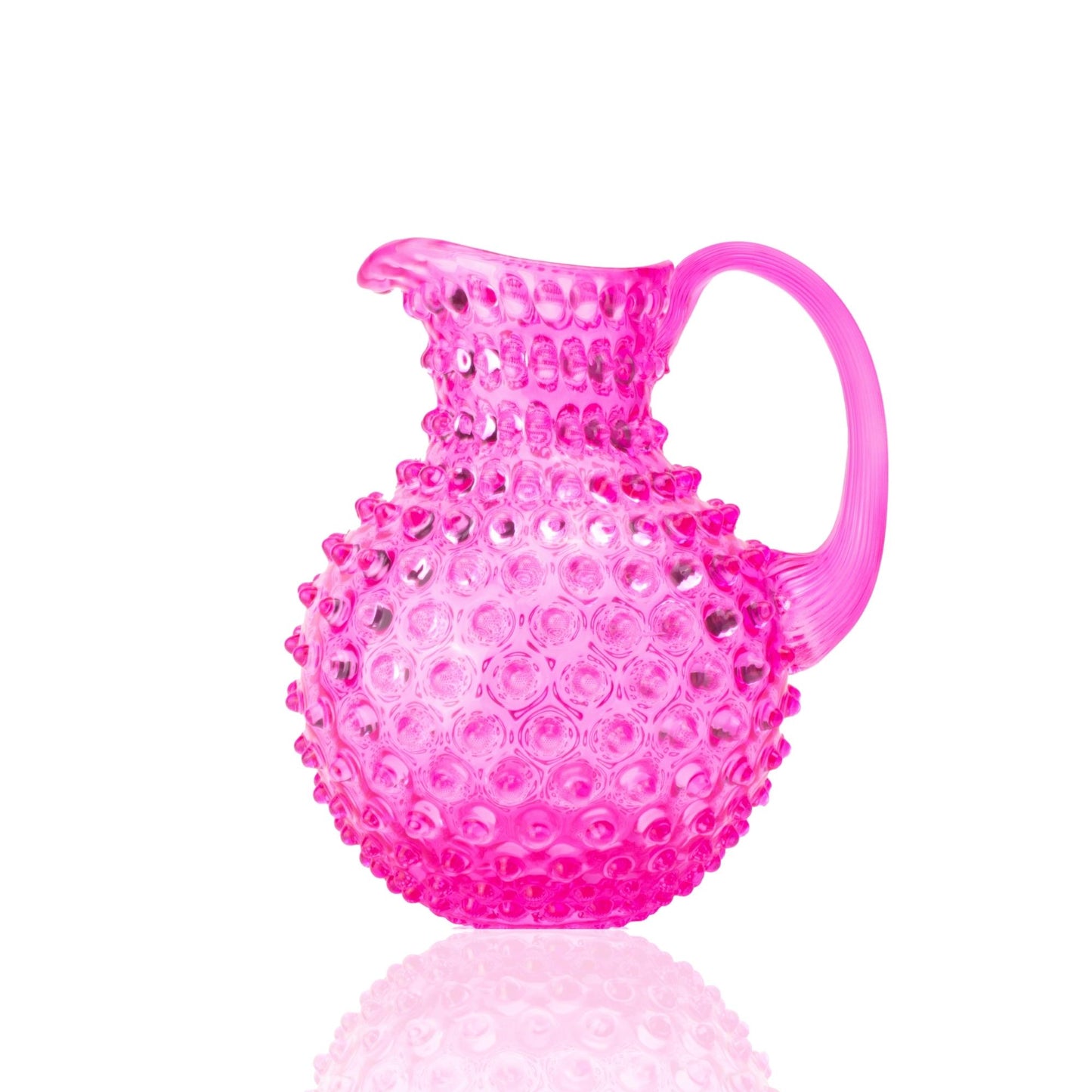 Alice's Paris Hobnail Jug 2L Bright Neon Pink