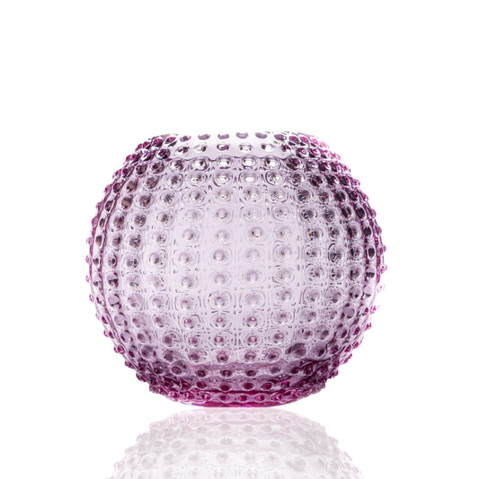 Hobnail Globe Vase 24 cm Lilla