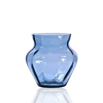 Dahlia Vase Blue Smoke