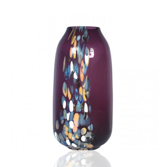 Confetti Vase Side Mulberry Purple