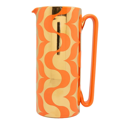 Serlio Equilibri Gold 24K & Orange Carafe