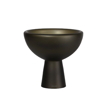 Glass Deep Bowl L