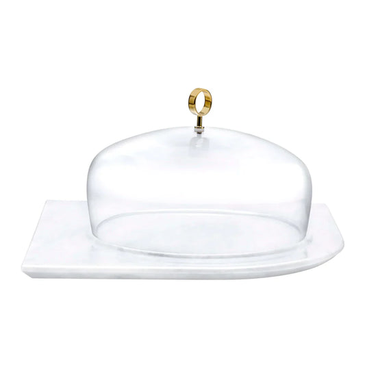 Cake Dome with Marble Base