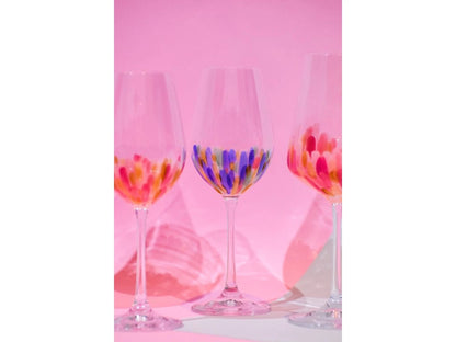 Hand Painted Verona White Wine 350 ml Flamingo