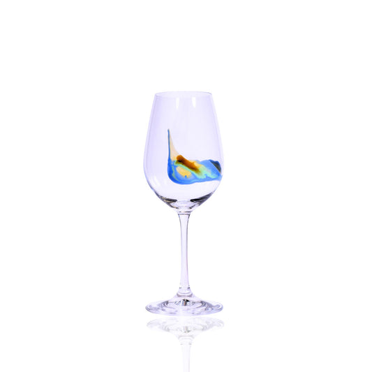 Hand Painted Verona White Wine 350 ml Stripe Atlantic