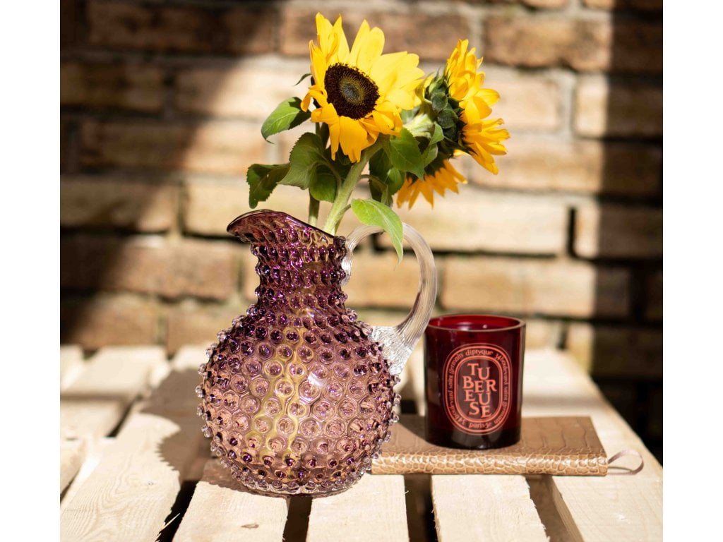Underlay Violet Hobnail Jug 1L