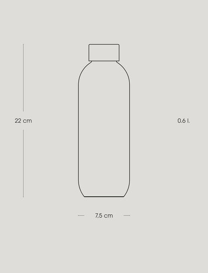 Keep Cool Vacuum Insulated Bottle 0.6 L - steel