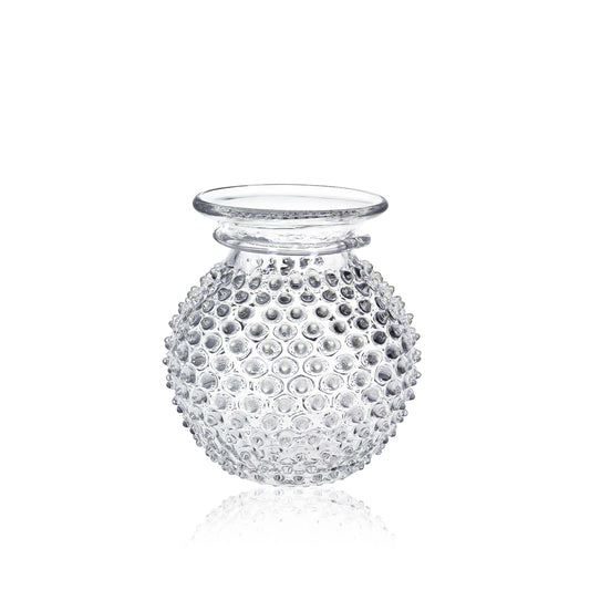 Hobnail Collar Vase Clear