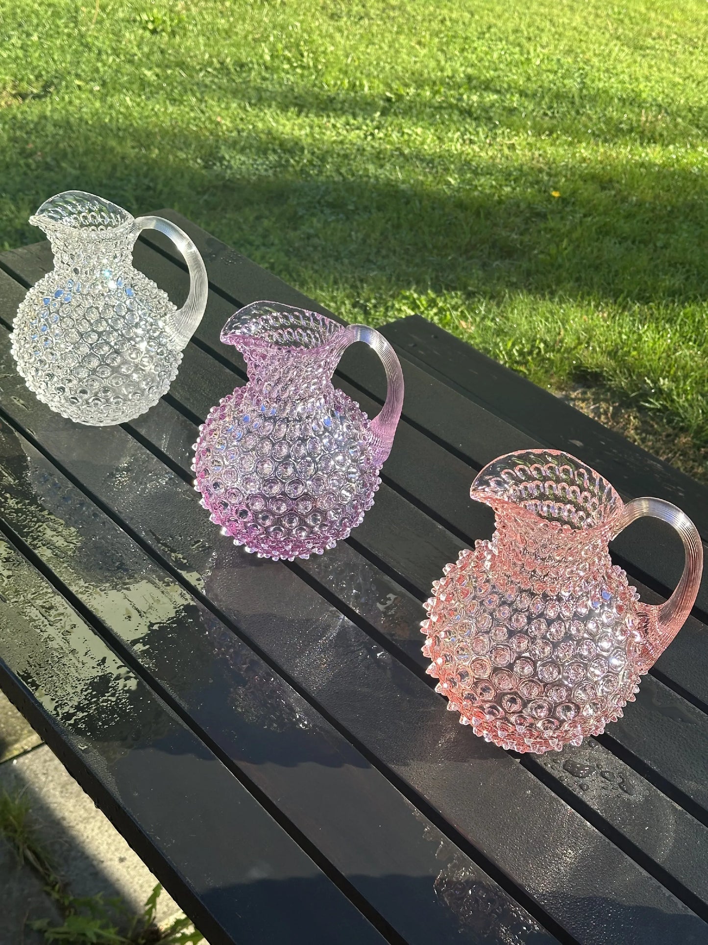 Paris Hobnail Jug 2L Crystal