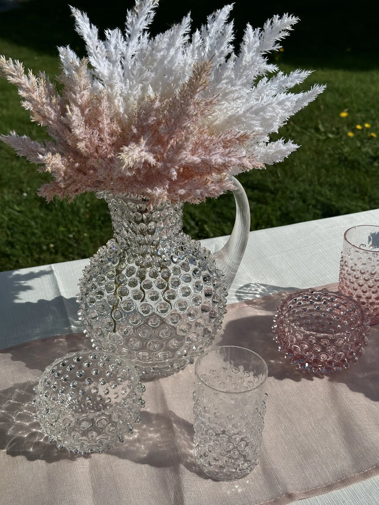 Paris Hobnail Jug 2L Crystal