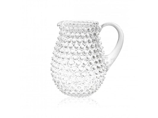 Clear Drop Hobnail Jug