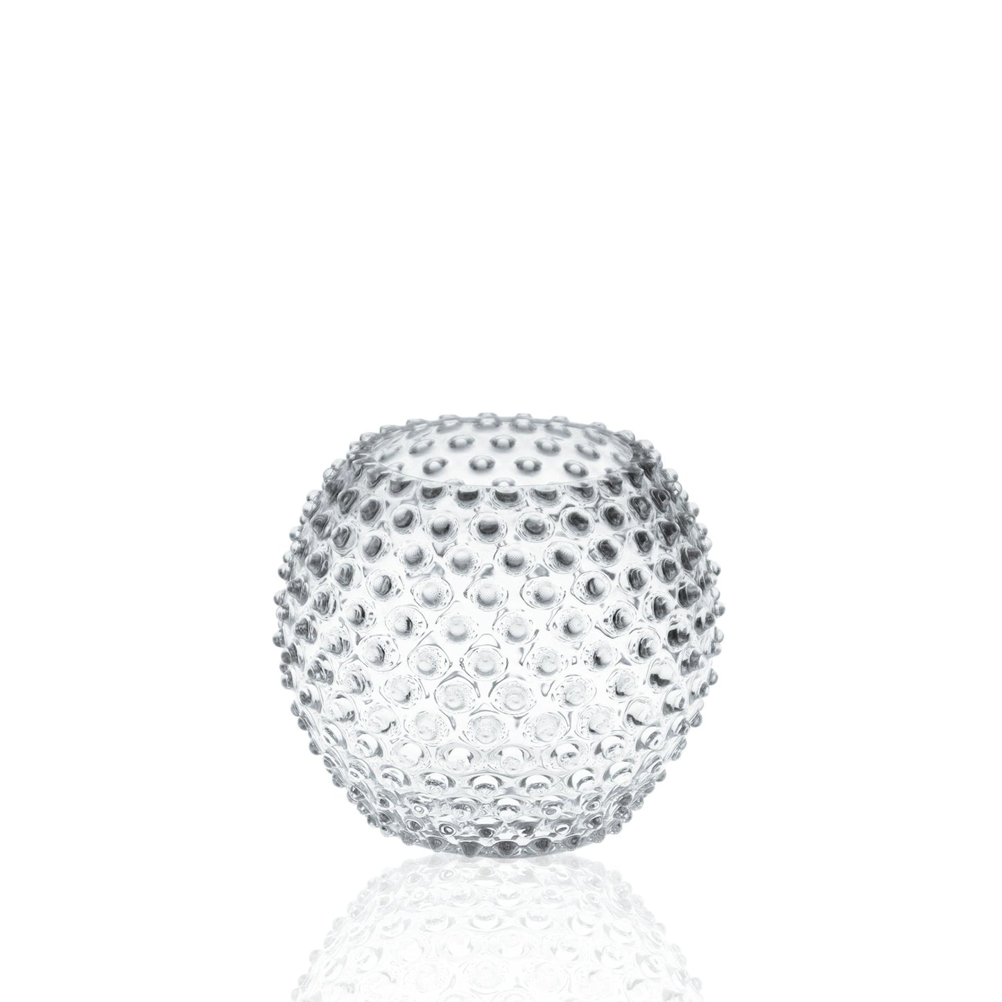 Hobnail Globe Vase 18cm Crystal