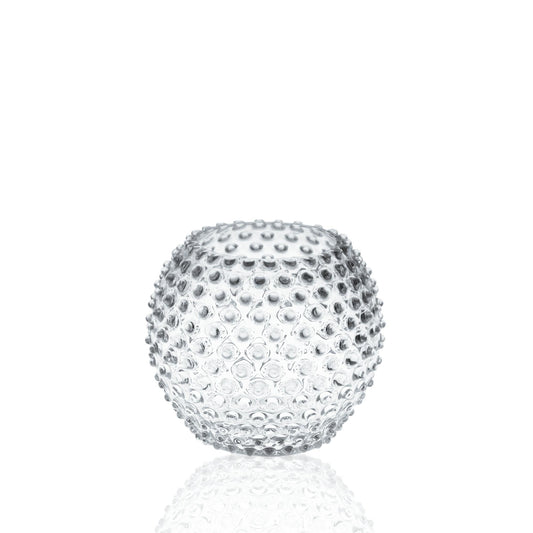 Hobnail Globe Vase 18cm Crystal