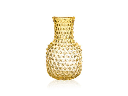 Underlay Amber Hobnail Carafe