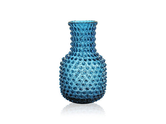 Aquamarine Hobnail Carafe