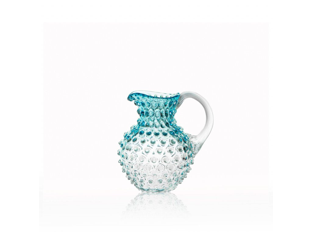 Underlay Aquamarine Hobnail Jug 1L