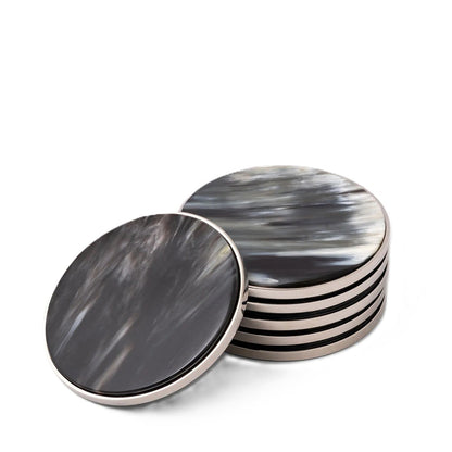 Natural Horn Coasters 6 pcs