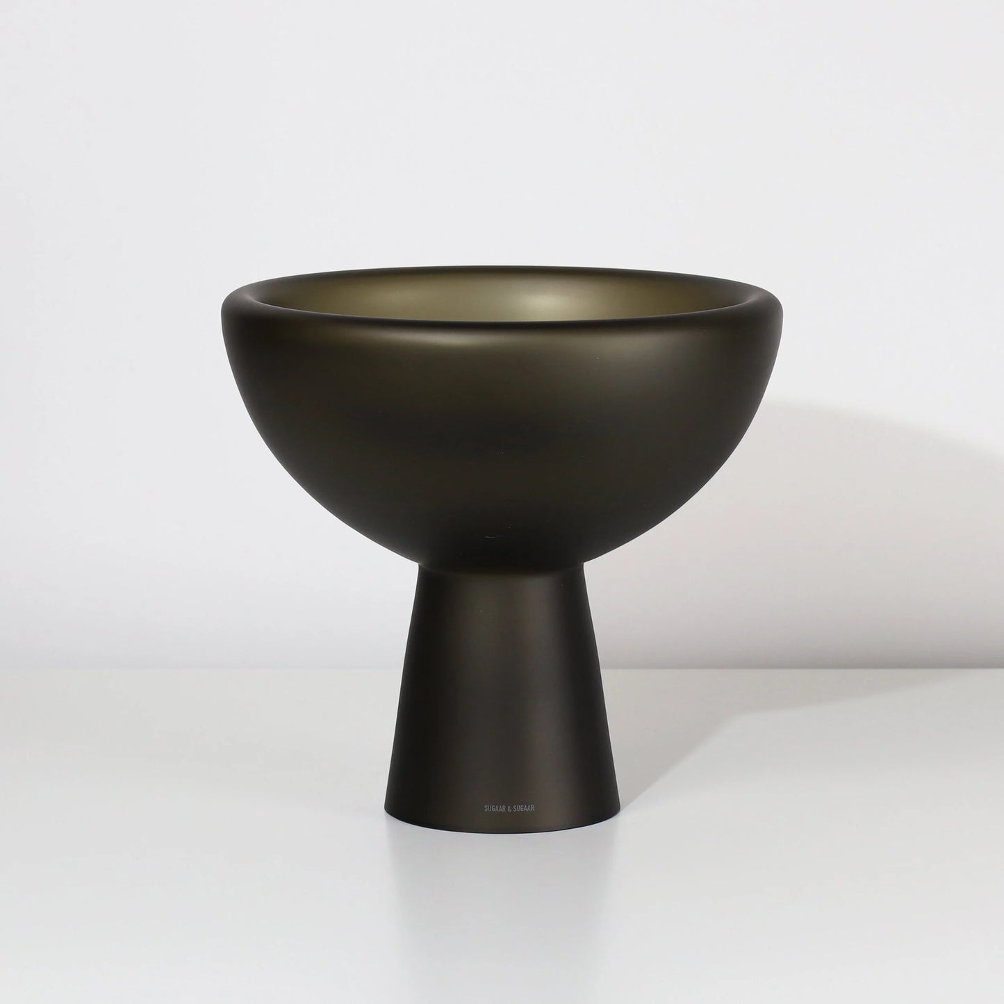 Glass Deep Bowl L
