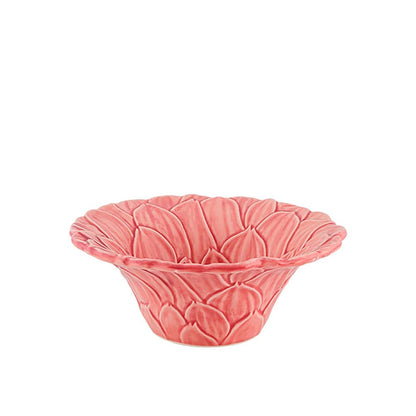 Bordallo Pinheiro Maria Flor Pink Dahlia Bowl