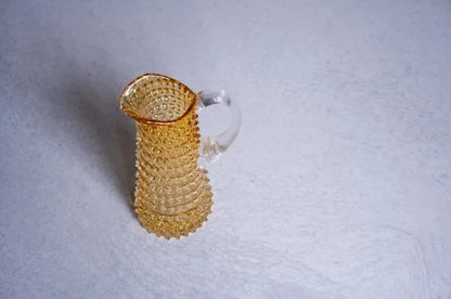 Underlay Amber Hobnail Jug Tall