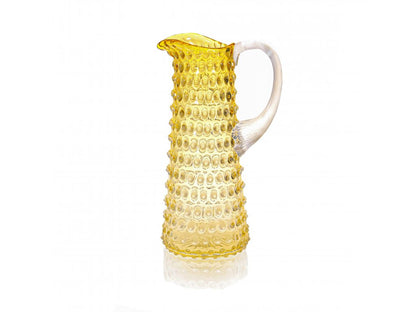 Underlay Amber Hobnail Jug Tall