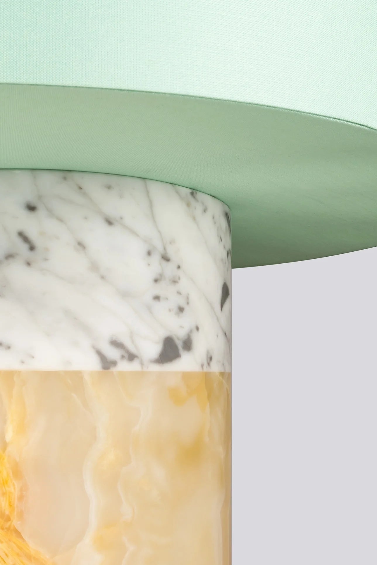 Carrara Marble & Onyx Pillar Lamp