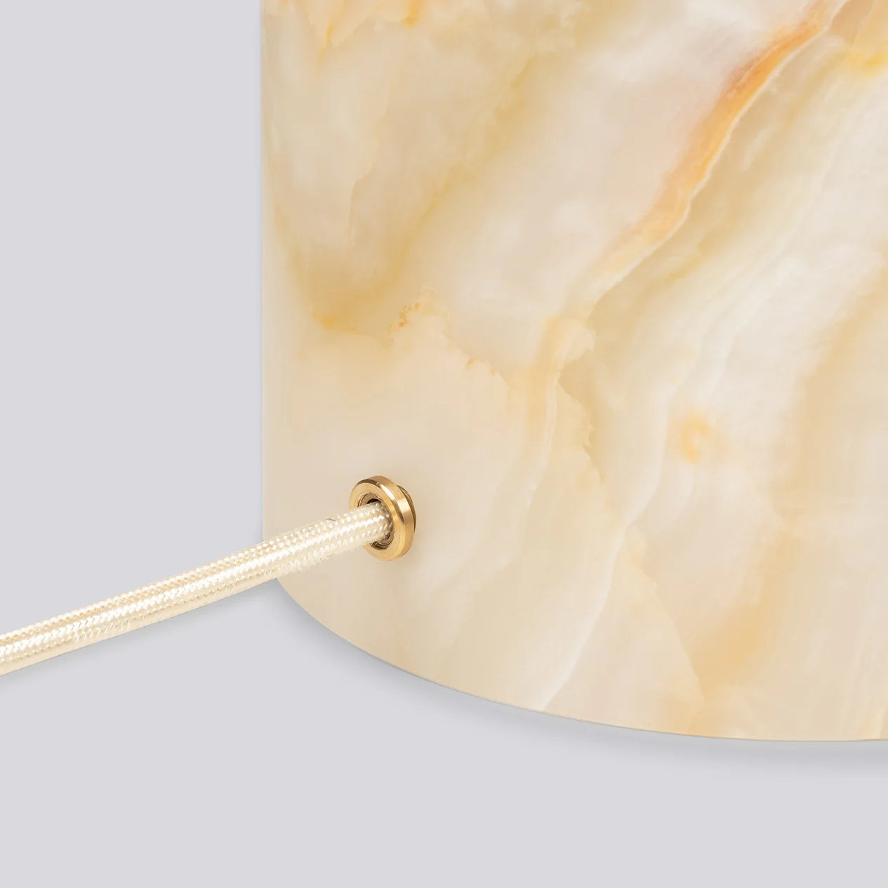 Carrara Marble & Onyx Pillar Lamp