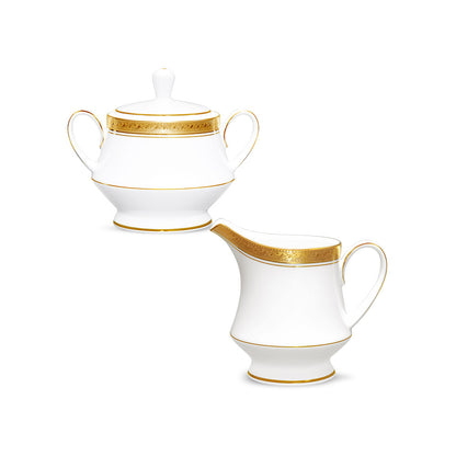Noritake Crestwood Gold Tea Service, Set of 29