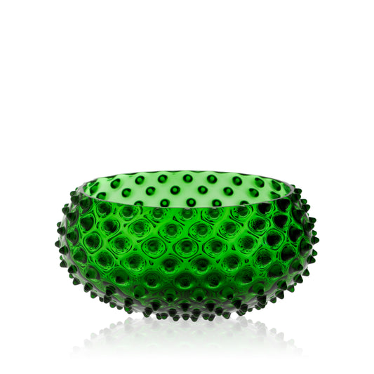 Dark Green Hobnail Bowl