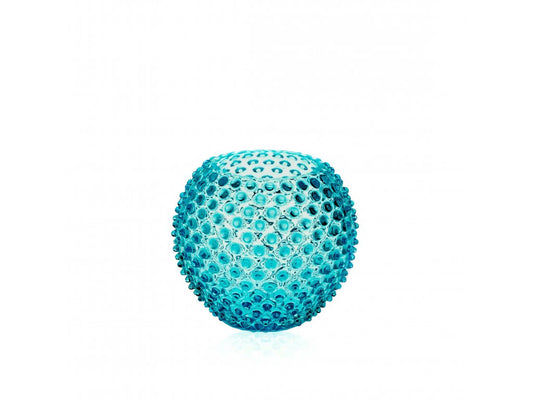 Aquamarine Hobnail Vase