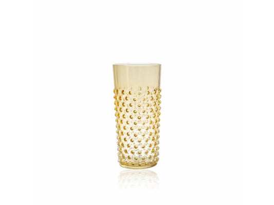 Underlay Amber Hobnail Tumblers Large