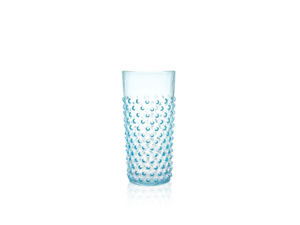 Underlay Aquamarine Hobnail Tumblers Large