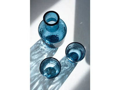 Underlay Blue Smoke Crust Drinking Glasses