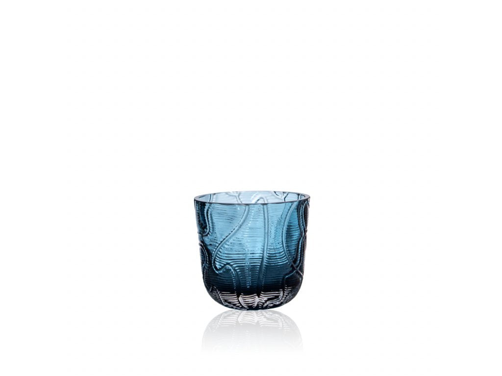 Underlay Blue Smoke Crust Drinking Glasses