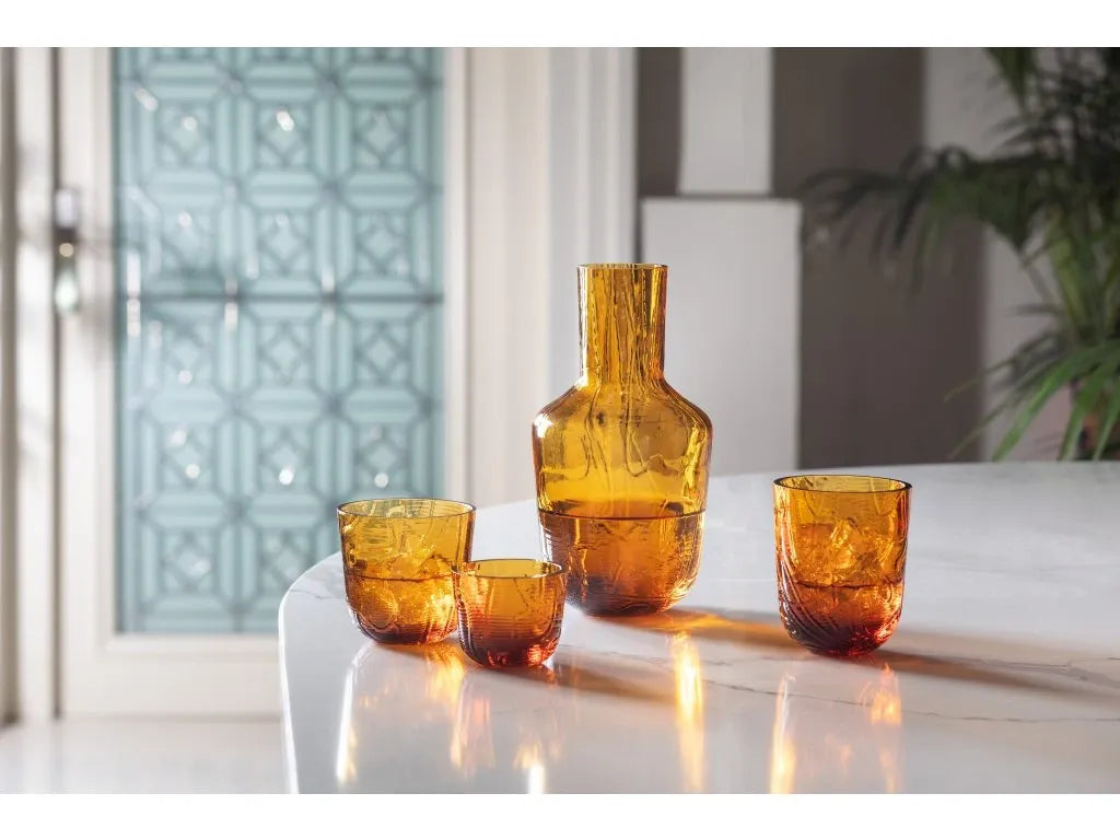 Amber Crust Drinking Glasses