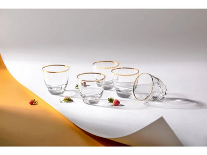 SHADOWS GOLDEN LUX Espresso Glass Cup