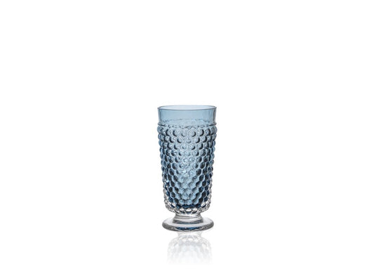 Underlay Blue Smoke Hobnail Goblet