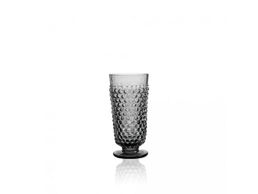 Grey Smoke Hobnail Goblet