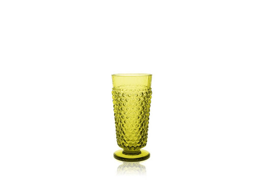 Bonsai Green Hobnail Goblet