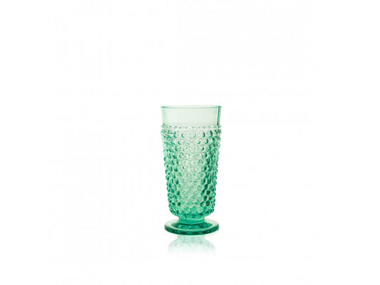 Beryl Hobnail Goblet