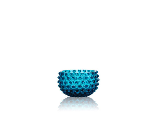 Aquamarine Hobnail Bowl Small