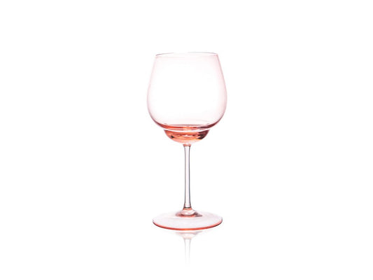 SHADOWS Red Wine Glass in Suede Pink