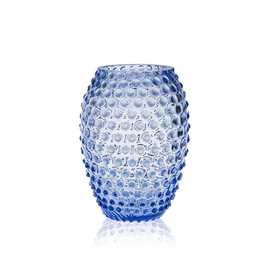 Light Blue Egg Hobnail Vase